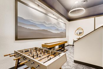 Cascade Lounge with Seating, Foosball and Shuffleboard